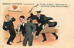 "LEATHER & SKINS.- THERE WAS AN ASSORTMENT OF WELL TANNED HIDES!" spanking