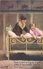 Image 1 - EARLY TO BED AND EARLY TO RISE MAKES A MAN HEALTHY, WEALTHY AND WISE! mother behind boys, bed, no teddy