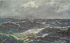 Image 1 - IN DER NORDSEE grey sky, distant birds, reflection of light in wave-trough front left