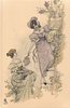 Image 4 - girl on ladder picks wisteria & hands it to girl below