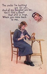 THE SOCKS I'M KNITTING ARE FOR YOU