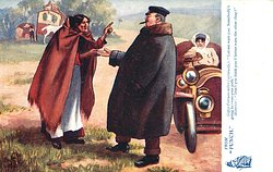 GIPSY FORTUNE-TELLER (SERIOUSLY): "LET ME WARN YOU//THE OTHER CHAP?"