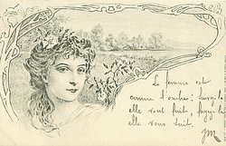 head left, facing slightly left, she looks front, rural background