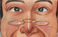 upper face with spectacles