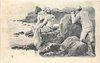 Image 1 - man with camera peers over rocks at two girls caressing