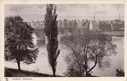 PERTH BRIDGE trees in foreground