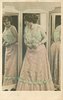 Image 3 - LIANE DE VRIES standing looks at reflection in three mirrors, hands together at waist