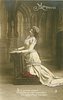 Image 1 - SI JE POUVAIS SORTIR! LES SONS DE CEL ORGUE M'ETOUFFENT, CES CHANTS BRISEN, MON COEUR Marguerite kneels & prays both hands on front of prayer stool