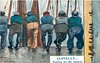 Image 13 - six fishermen lined up facing away, comes with & w/o WAITING FOR THE SMACKS or WEIGHTY SMACKS DISCHARGED DAILY for ILFRACOMBE only