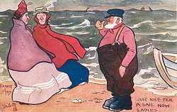 JUST NICE FER A SAIL NOW LADIES