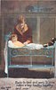 Image 1 - EARLY TO BED AND EARLY TO RISE MAKES A BOY HEALTHY, WEALTHY AND WISE! mother behind boys bed, teddy at foot