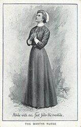 THE MARTYR NURSE ABIDE WITH ME FAST FALLS THE EVENTIDE