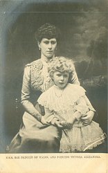 H.R.H. THE PRINCESS OF WALES, AND PRINCESS VICTORIA ALEXANDRA