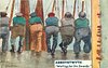 Image 9 - six fishermen lined up facing away, comes with & w/o WAITING FOR THE SMACKS or WEIGHTY SMACKS DISCHARGED DAILY for ILFRACOMBE only