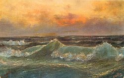 SONNENUNTERGANG AM MEER
