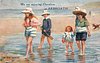 Image 5 - ON THE SANDS four children paddle
