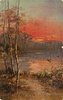 Image 1 - sunset scene, trees and lake