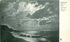 Image 1 - "MOONLIGHT ON THE BAY" night seascape, land left, dark sea & clouds right