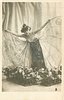 Image 1 - PETIT woman in gown with huge wings, flowers in front of her