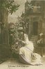 Image 1 - IL M'AIME! IL NE M'AIME PAS Marguerite plays the flower game on the steps of chateau