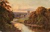 Image 1 - river runs between bushy banks, church in centre background