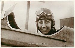 in cockpit, only head visible