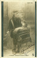 "DOMENICO LE JOUEUR D'ORGUE" hand-organ & monkey