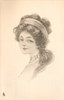 Image 1 - head & shoulders of pretty girl wearing pearl choker necklace, facing left looking front, cloth hair band