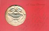 Image 1 - silver inset man in the moon laughing, red background