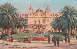MONTE-CARLO. ENTREE DU CASINO