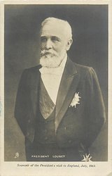 PRESIDENT LOUBET-SOUVENIR OF THE PRESIDENT'S VISIT TO ENGLAND, JULY 1903 three -quarter length study