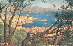 MONTE-CARLO. VUE GENERALE many branches in front of view