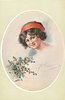 Image 1 - insert of pretty black haired girl, with red head band, looking front, holly lower left
