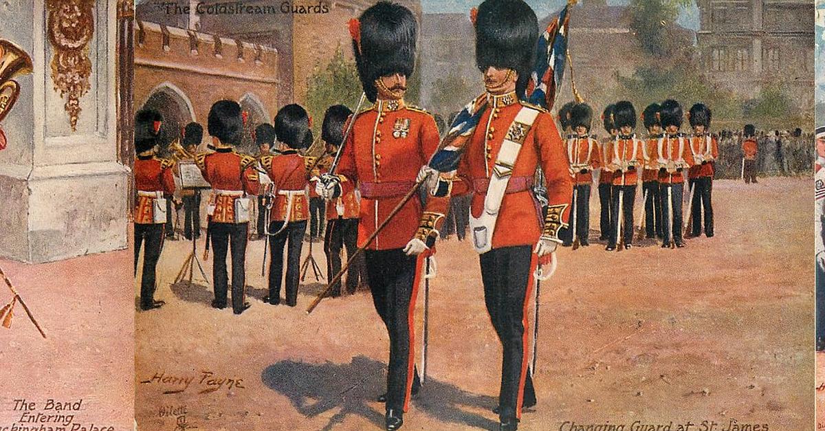 Set: THE COLDSTREAM GUARDS - TuckDB Postcards
