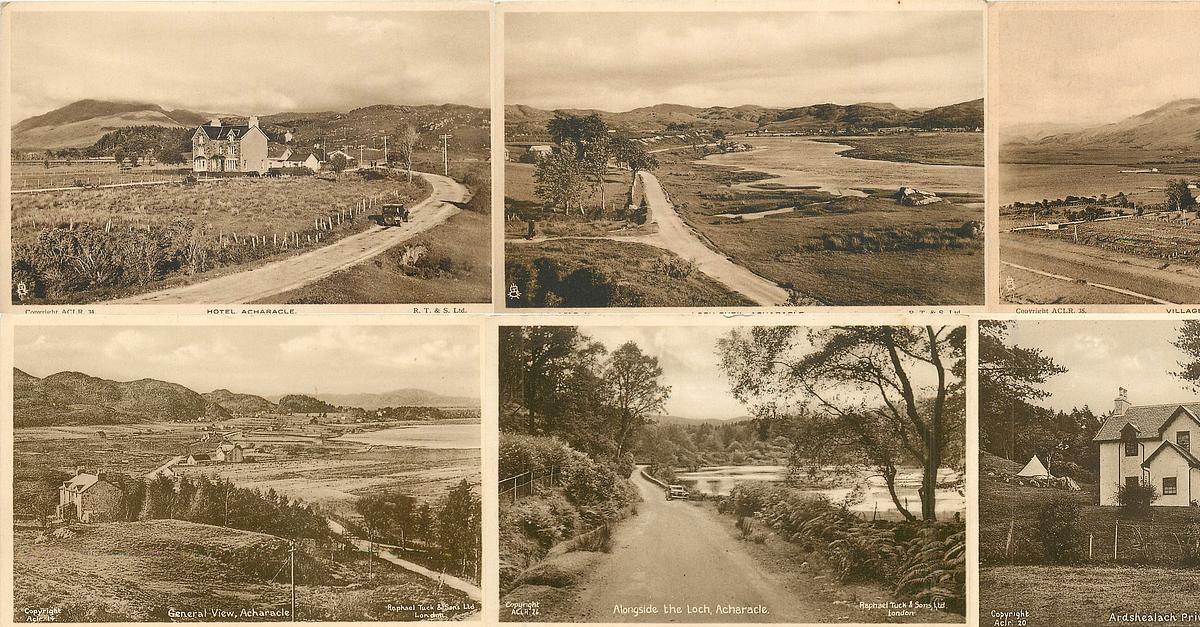 Set: ACHARACLE, sepia - TuckDB Postcards