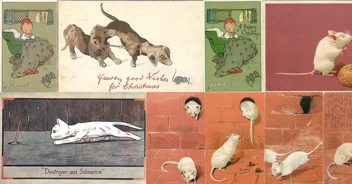Mouse Tag Tag: Mice - TuckDB Postcards
